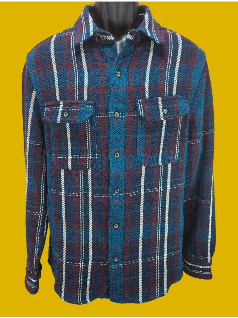 Southern Tide Plaid Flannel Shirt Jacket Small